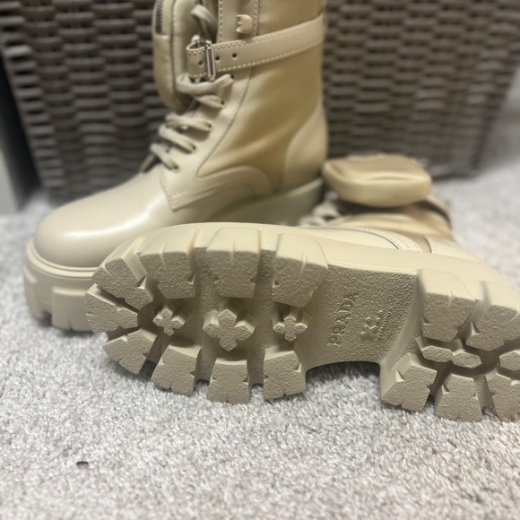 Prada Monolith Combat Boots - Picture 4 of 4